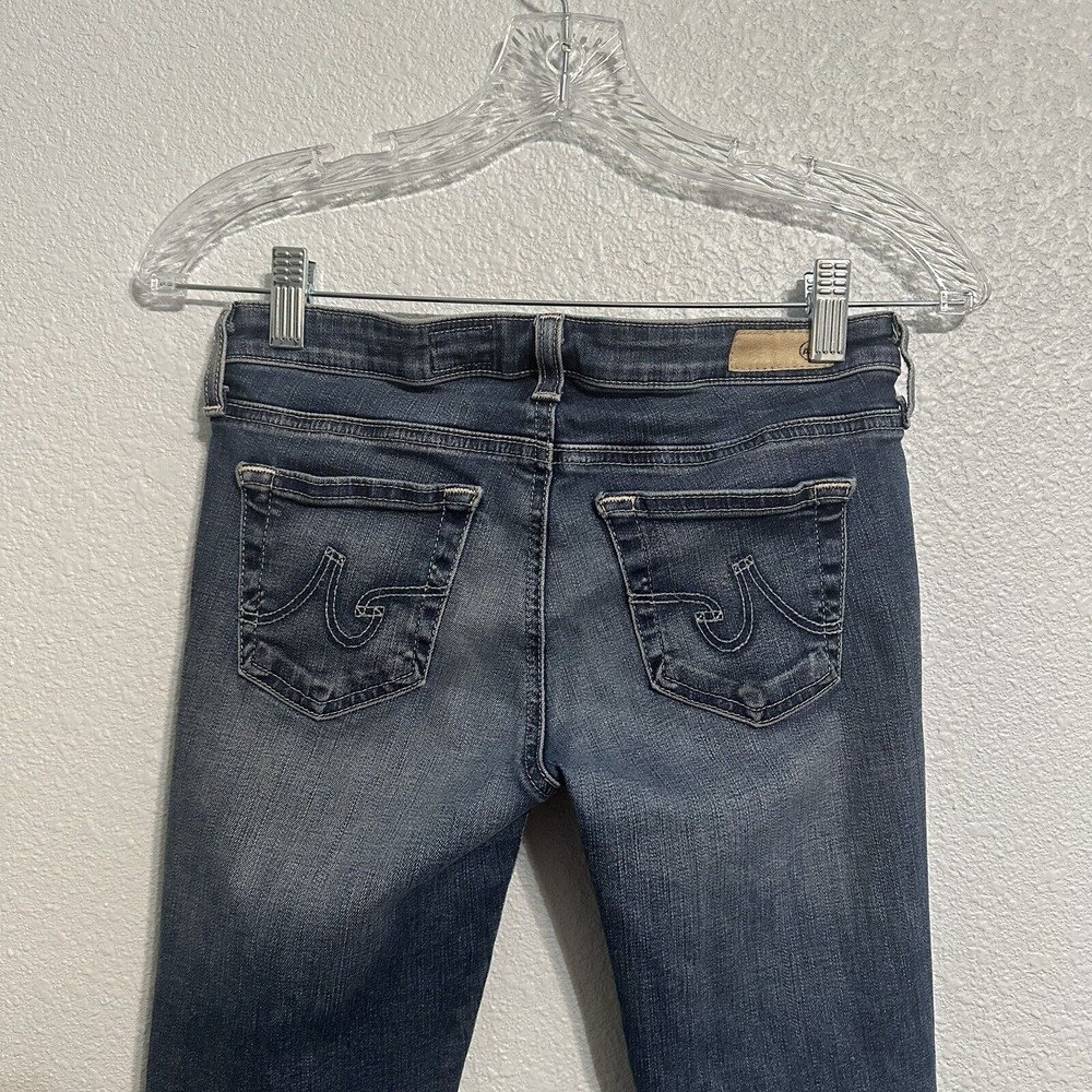 AG Adriano Goldschmied Women's Size 25 Blue Jeans The Stilt Roll Up Cigarette - Picture 4 of 10